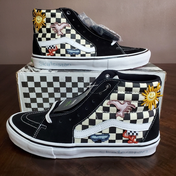 Vans Skate Sk8-Hi Skateistan Checkerboard Men Size 11.5